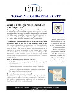 Newsletter January 2019